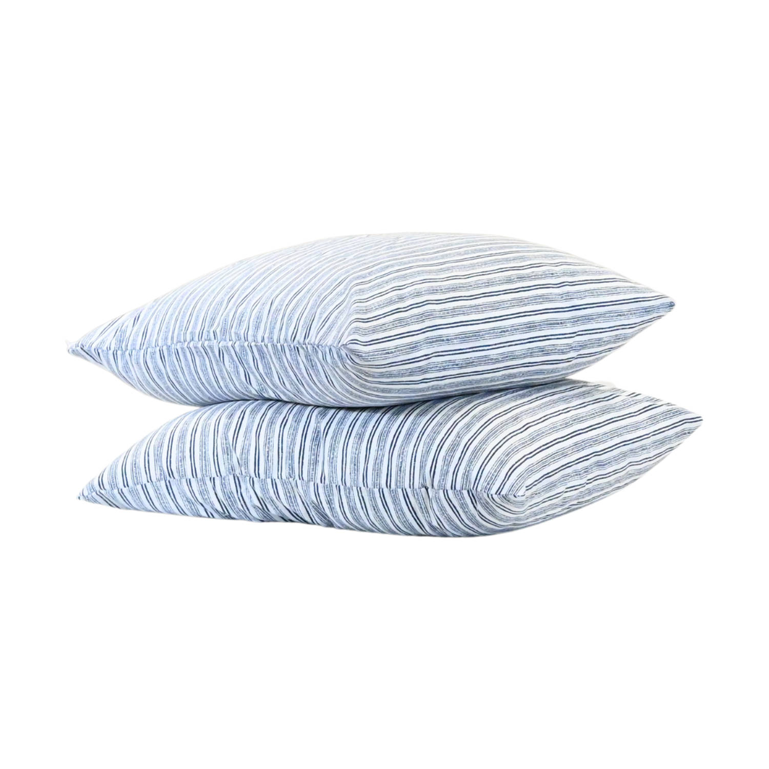 HappyBed Blue stripes | 60x70 - kussensloop set 2 stuks - 100% katoen