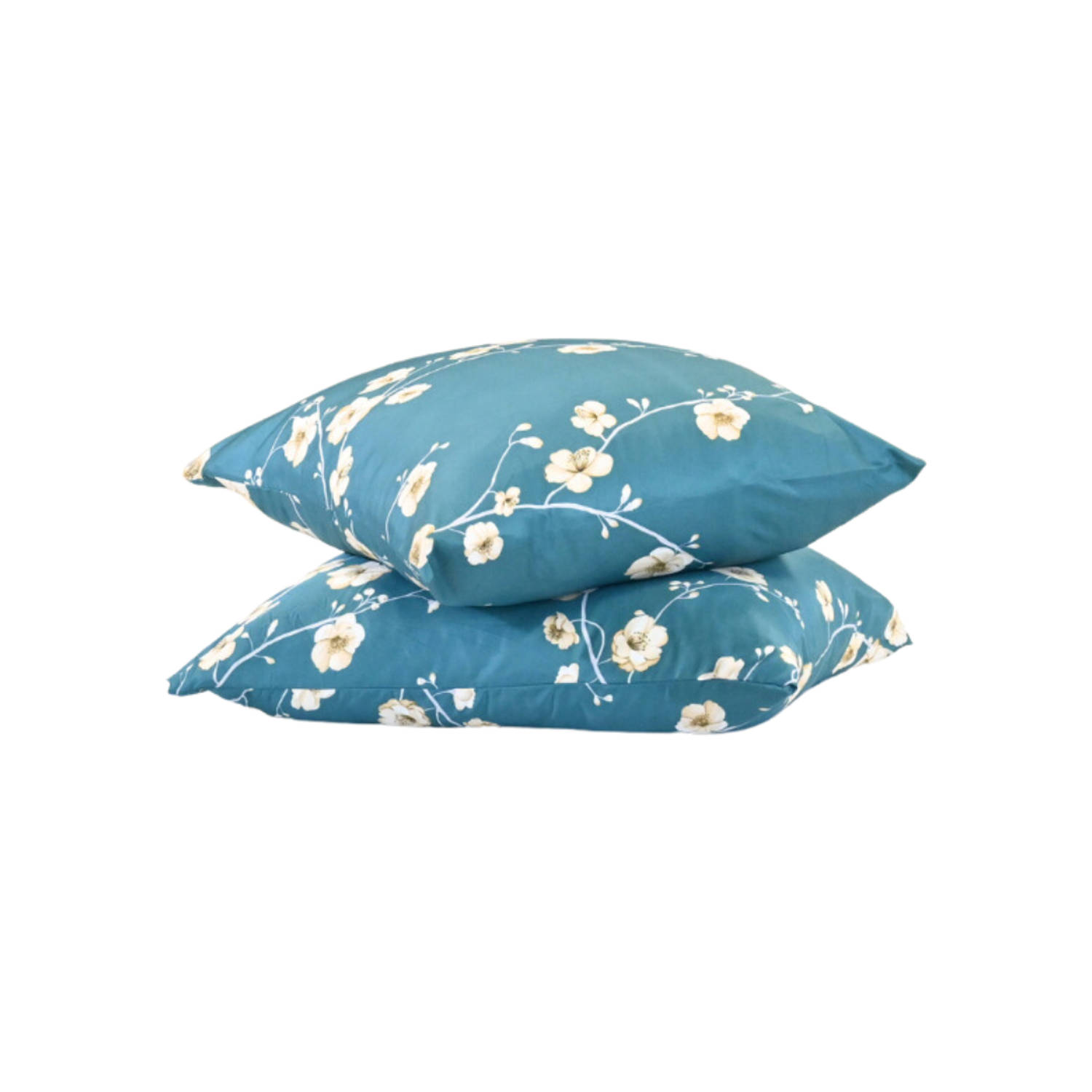 HappyBed Blue Blossom | 60x70 - kussensloop set 2 stuks - 100% katoen