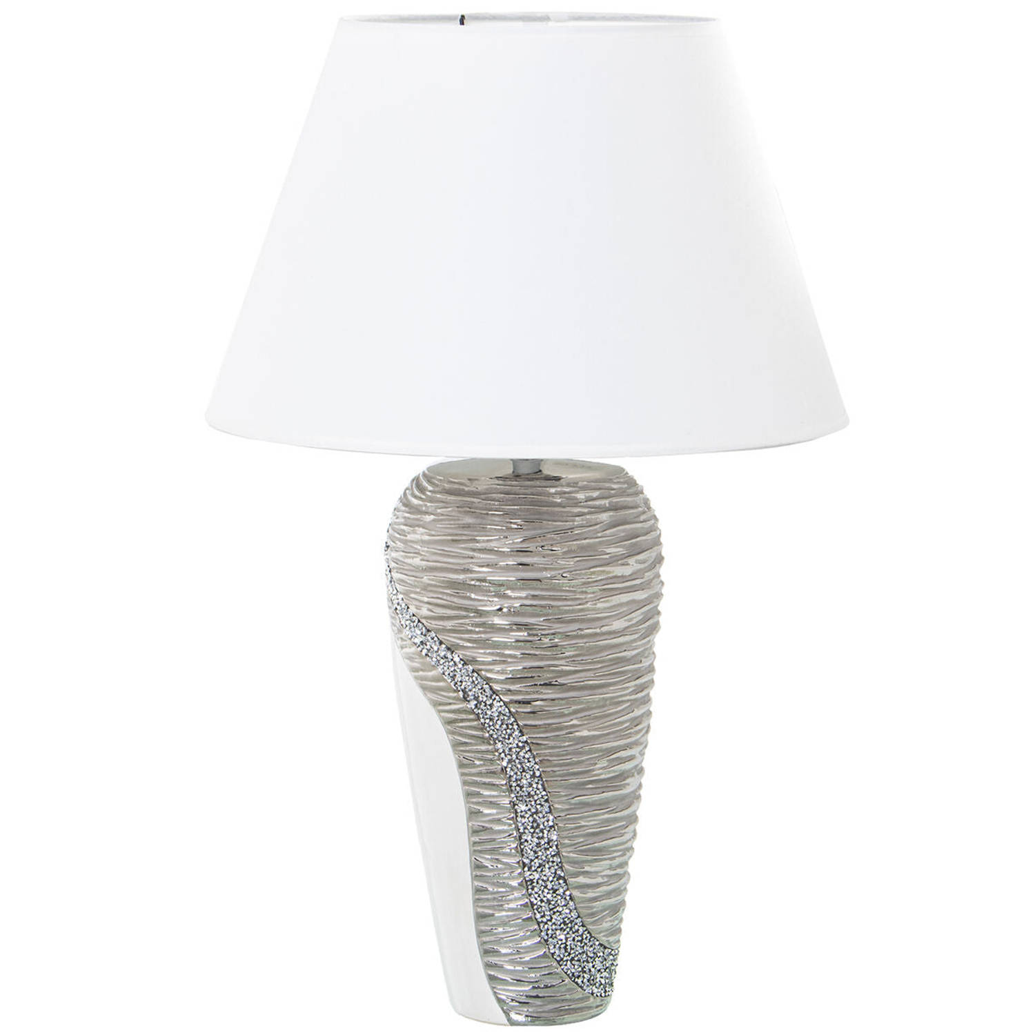 Bureaulamp Alexandra House Living Wit Gouden Keramisch 40 W 18 x 42 x 12 cm