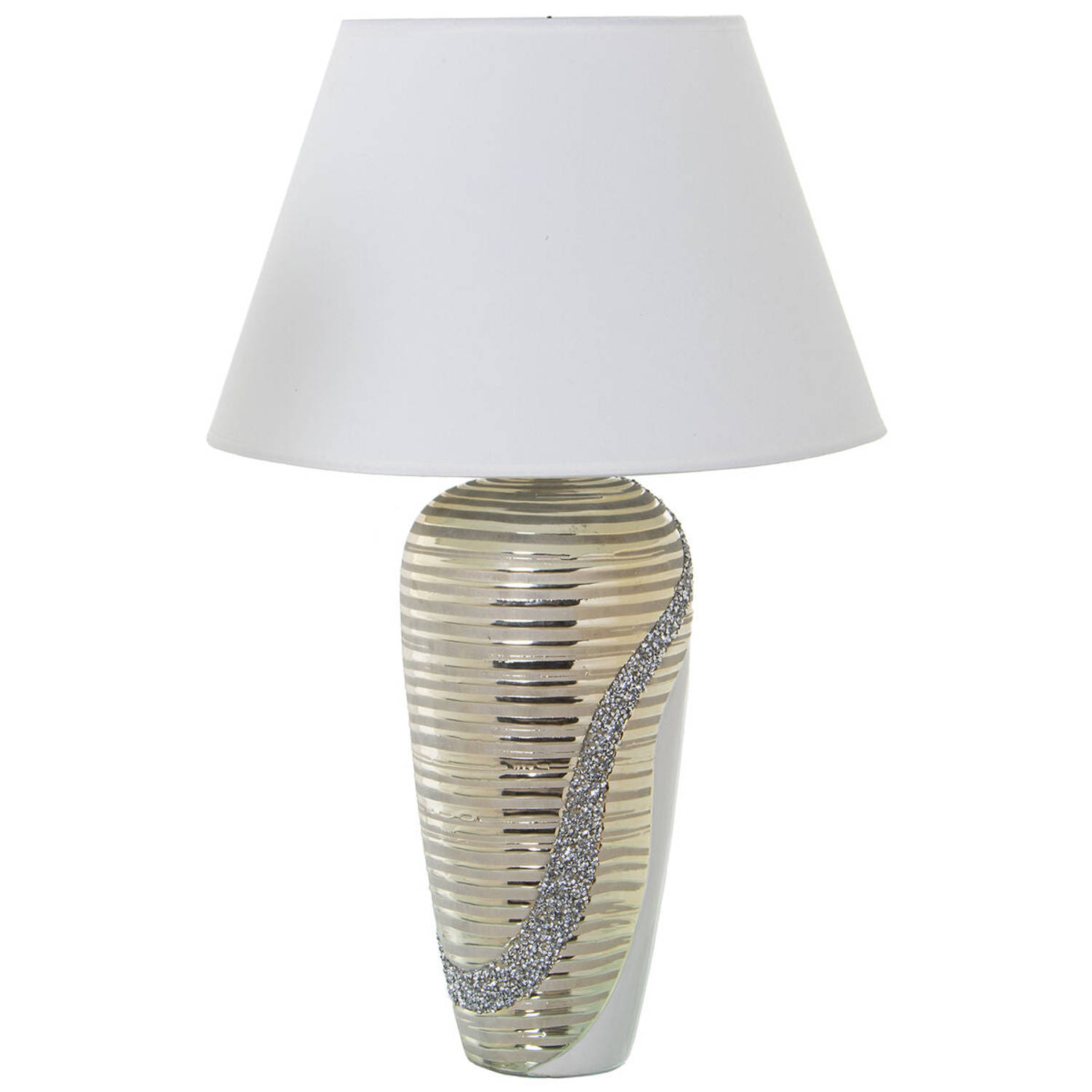 Bureaulamp Alexandra House Living Wit Gouden Keramisch 40 W 18 x 42 x 12 cm