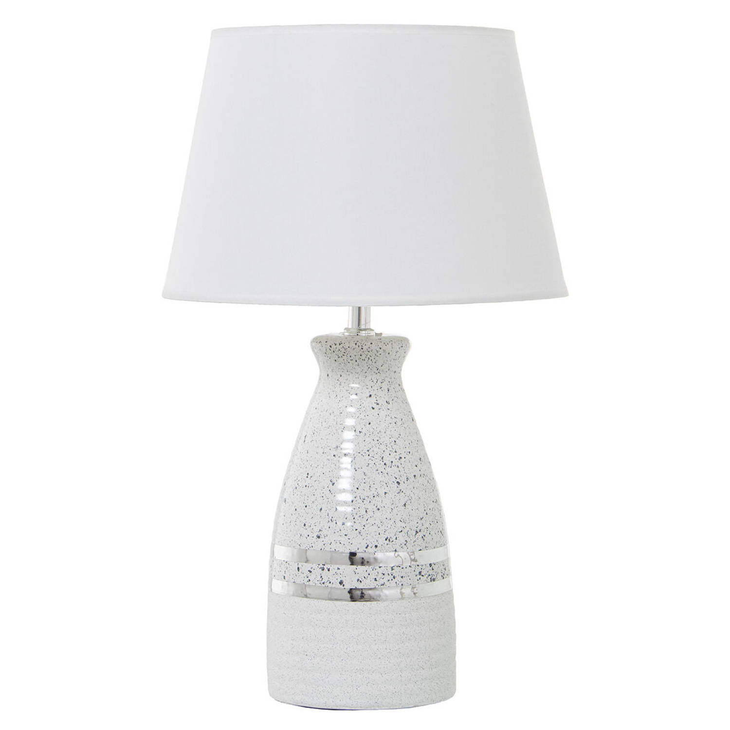 Bureaulamp Alexandra House Living Wit Zilverkleurig Keramisch 60 W 14 x 35 x 15 cm