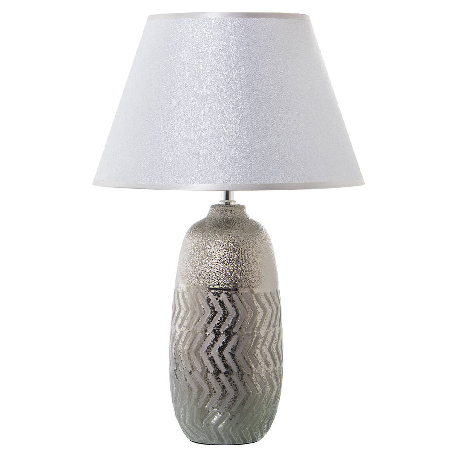 Bureaulamp Alexandra House Living Zilverkleurig Keramisch 60 W 34 x 54 x 34 cm