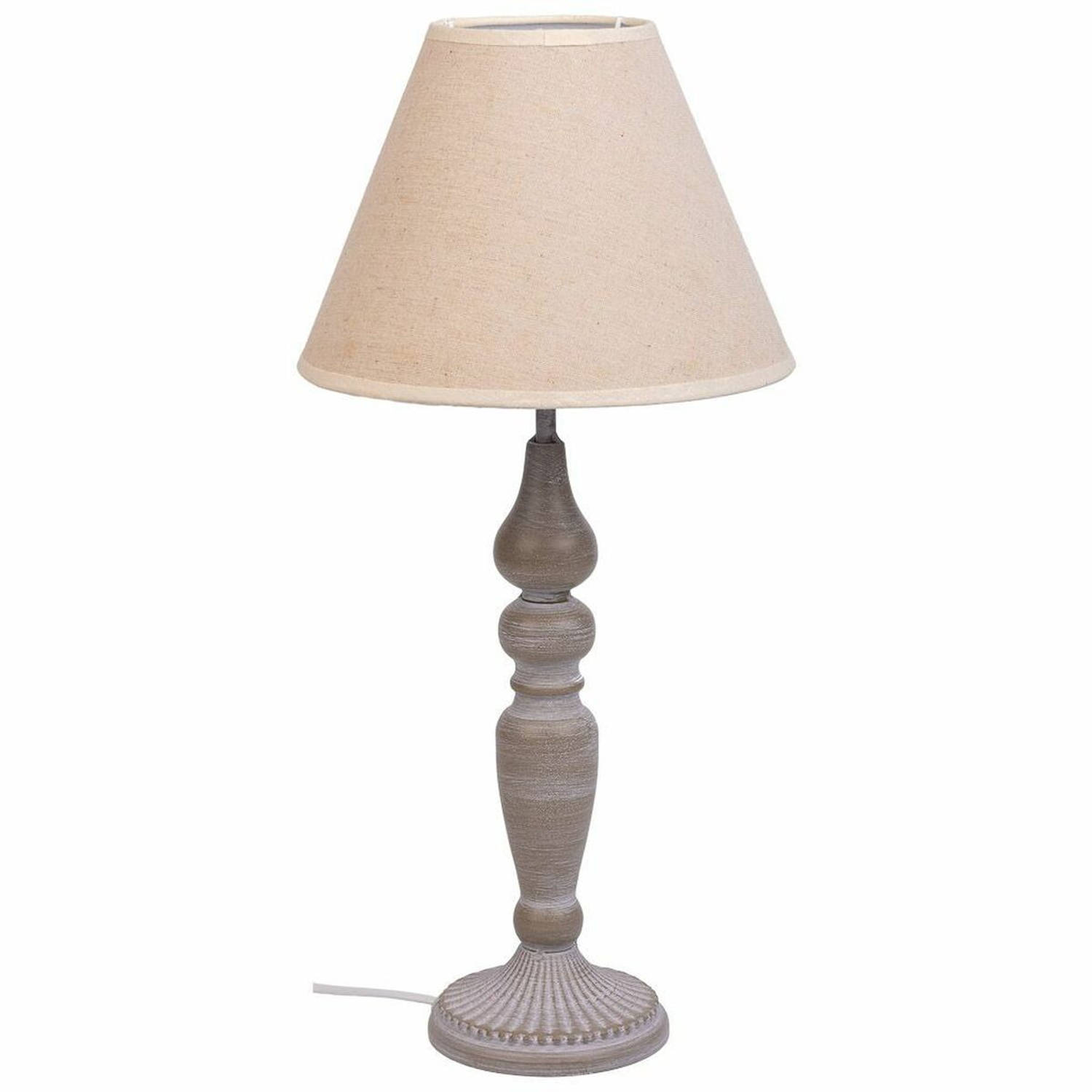 Bureaulamp Alexandra House Living Wit Grijs Metaal Stof 220-240 V 23 x 46 x 23 cm