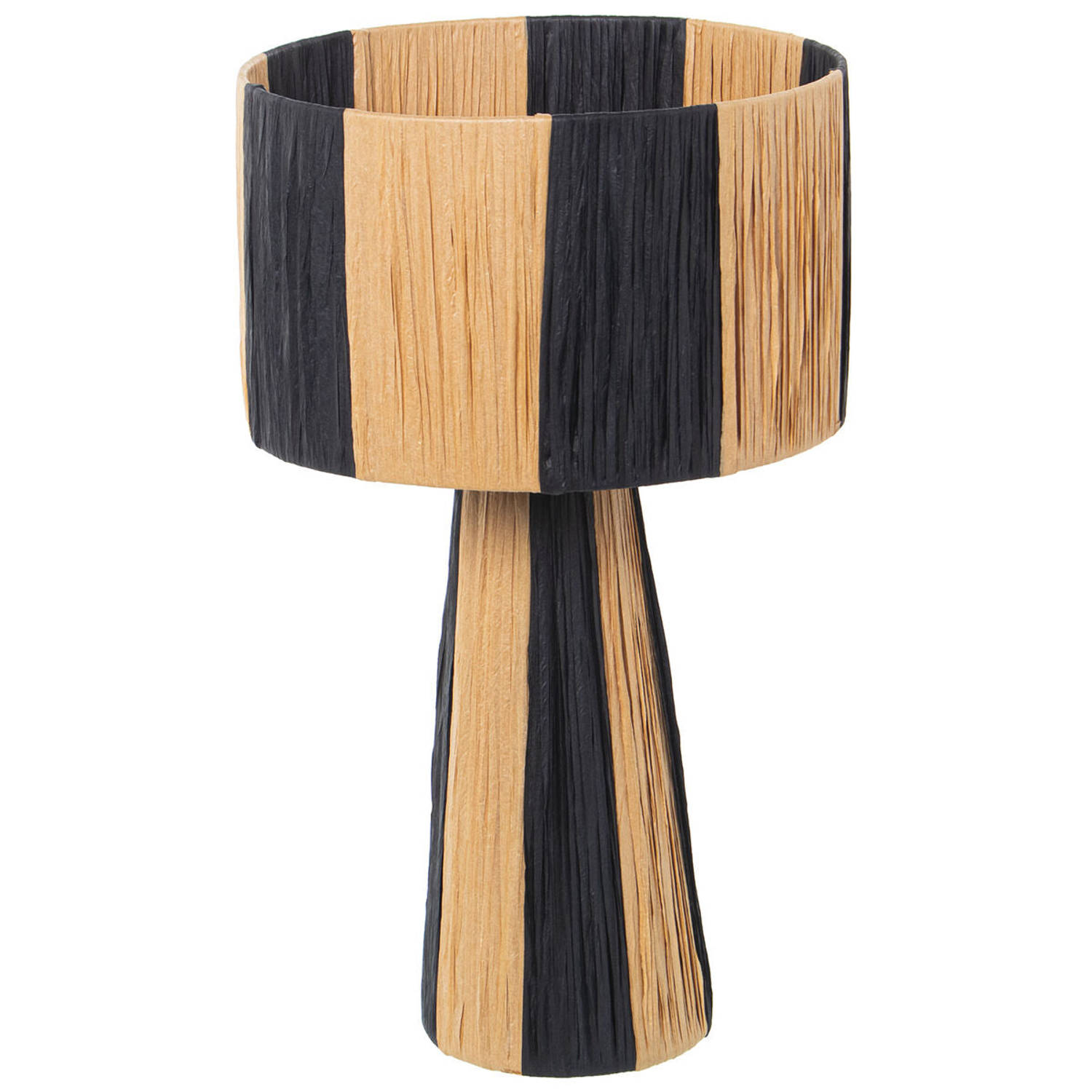 Bureaulamp Alexandra House Living Bruin Zwart Natuurlijk Rotan Natuurlijke Vezel 60 W 25 x 41 x 25 cm