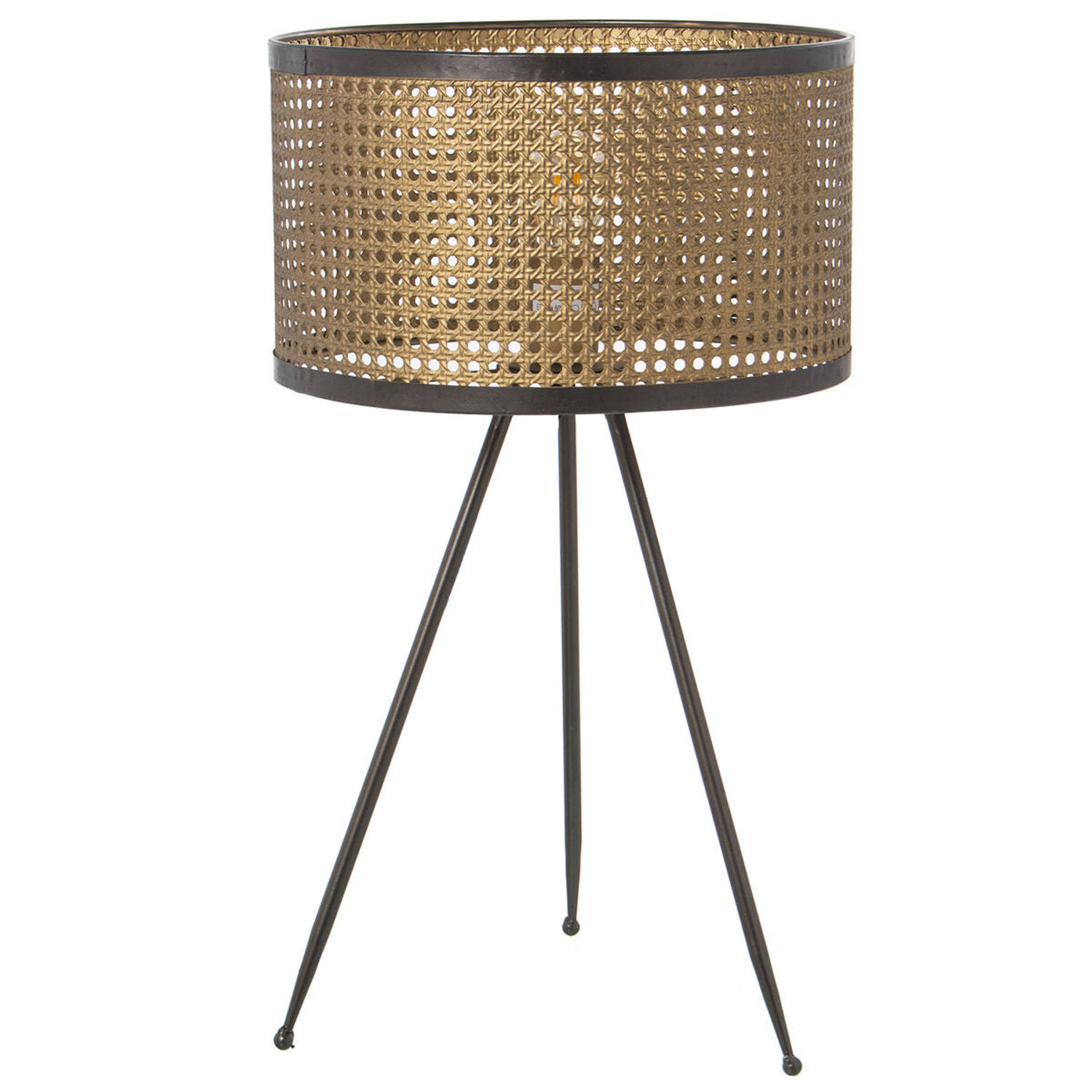 Bureaulamp Alexandra House Living Goud Gouden Metaal vlechtwerk 60 W 35 x 60 x 35 cm