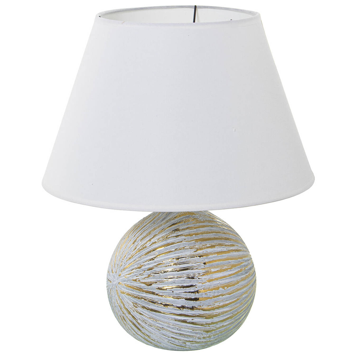 Bureaulamp Alexandra House Living Wit Gouden Keramisch 40 W 35 x 43 x 35 cm