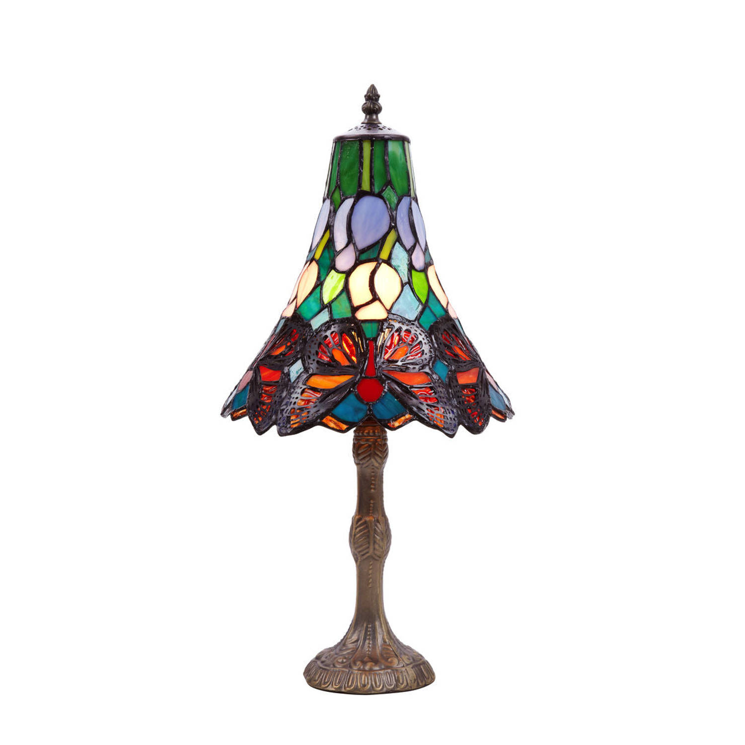 Bureaulamp Viro Butterfly Multicolour Zink 60 W 25 x 21 x 25 cm