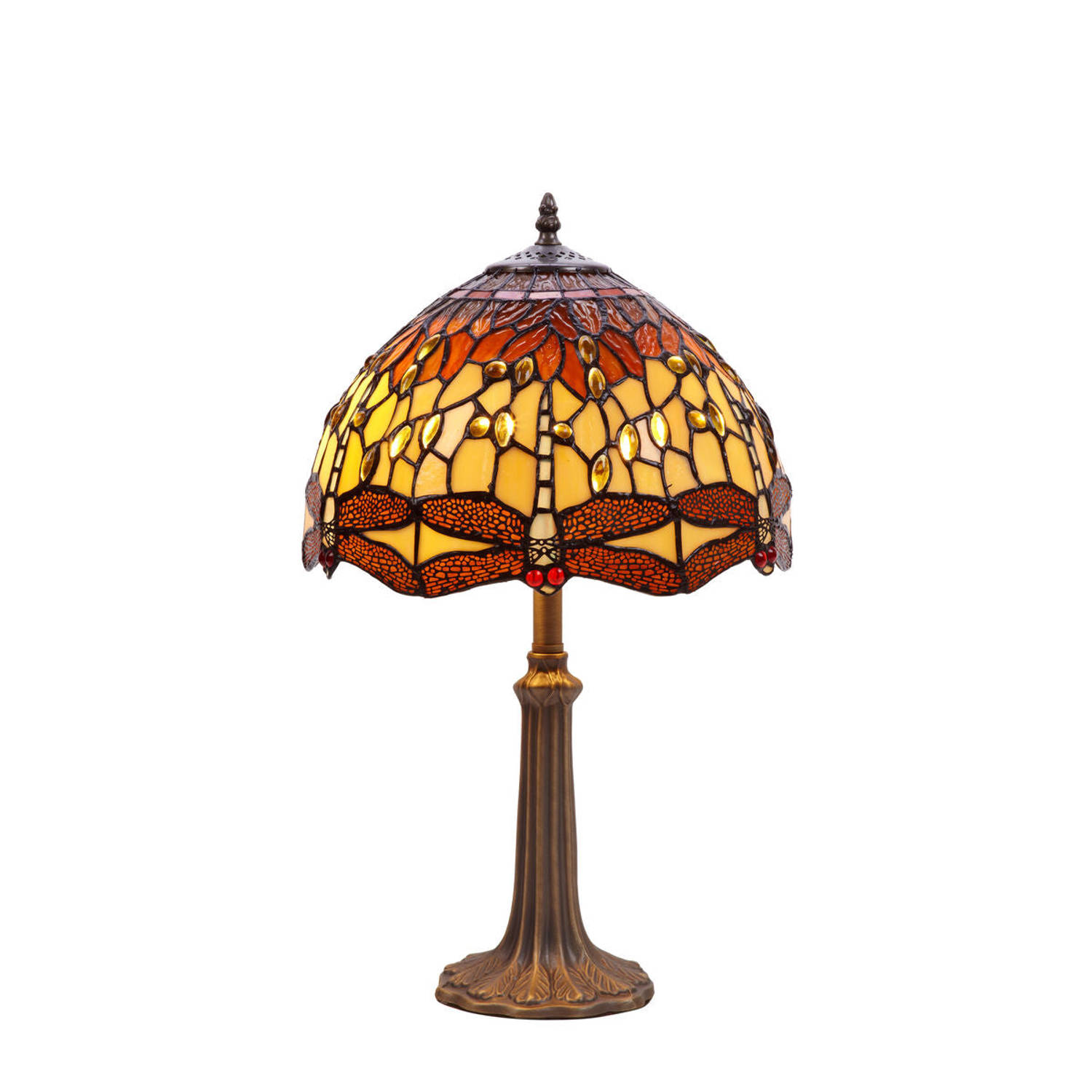 Bureaulamp Viro Belle Amber Amber Zink 60 W 30 x 50 x 30 cm