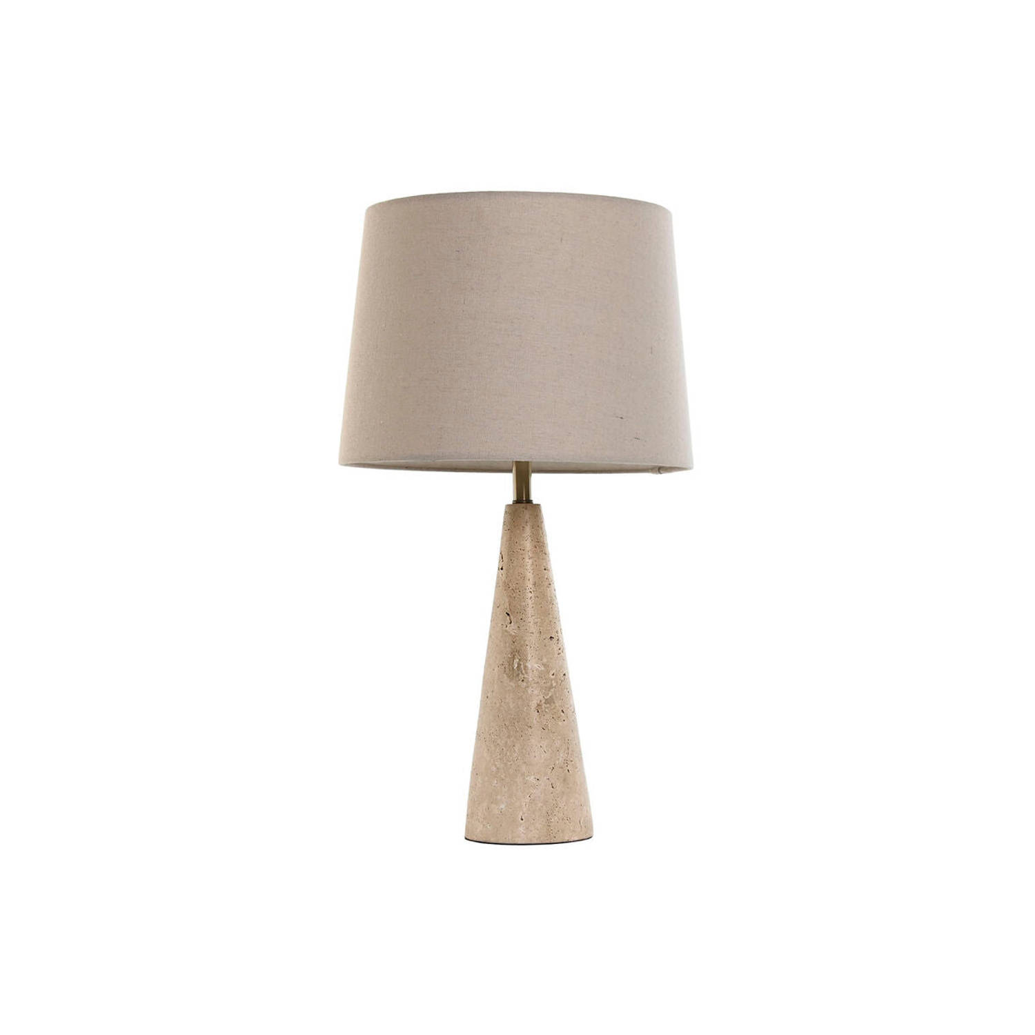 Bureaulamp Home ESPRIT Beige Linnen Marmer 35 x 35 x 64 cm