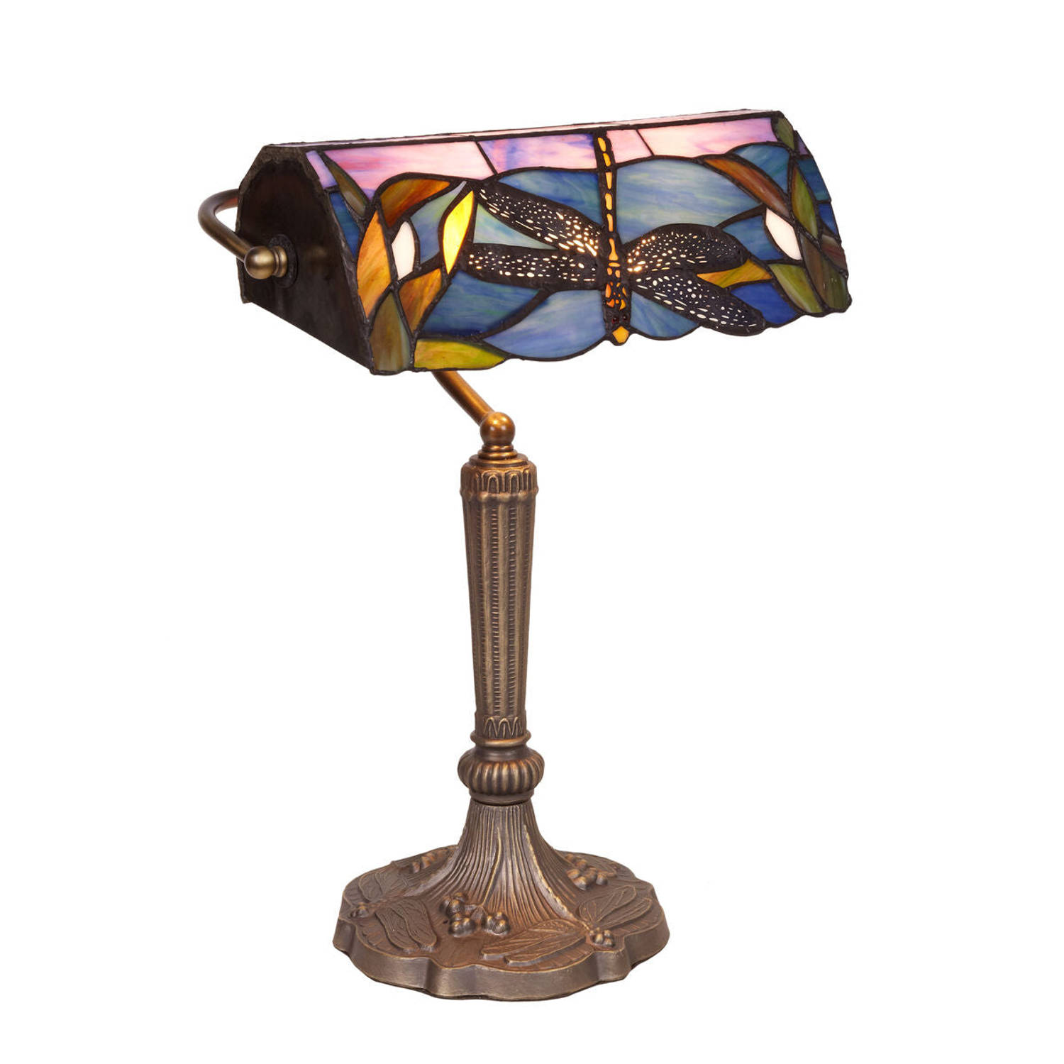 Bureaulamp Viro Fly Blauw Zink 60 W 34 x 54 x 23 cm