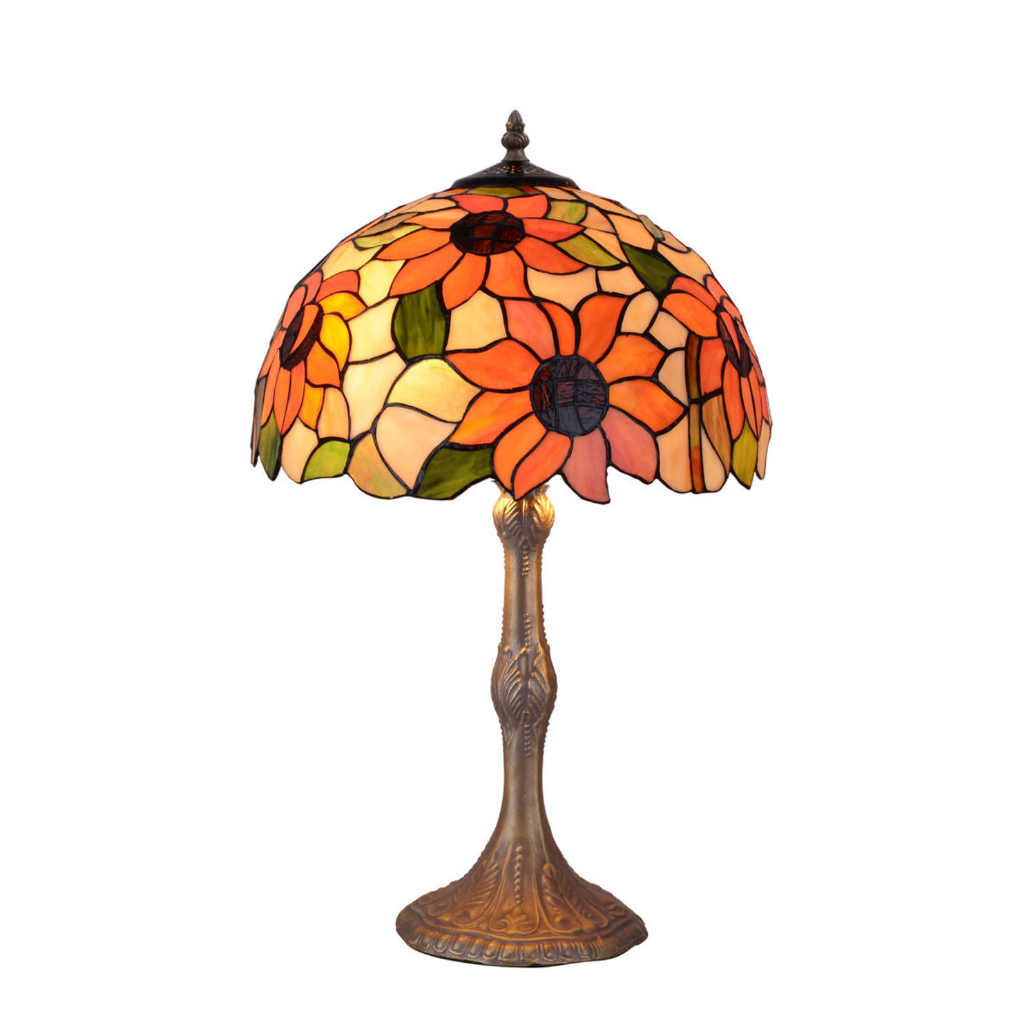 Bureaulamp Viro Diamond Amber Zink 60 W 30 x 50 x 30 cm