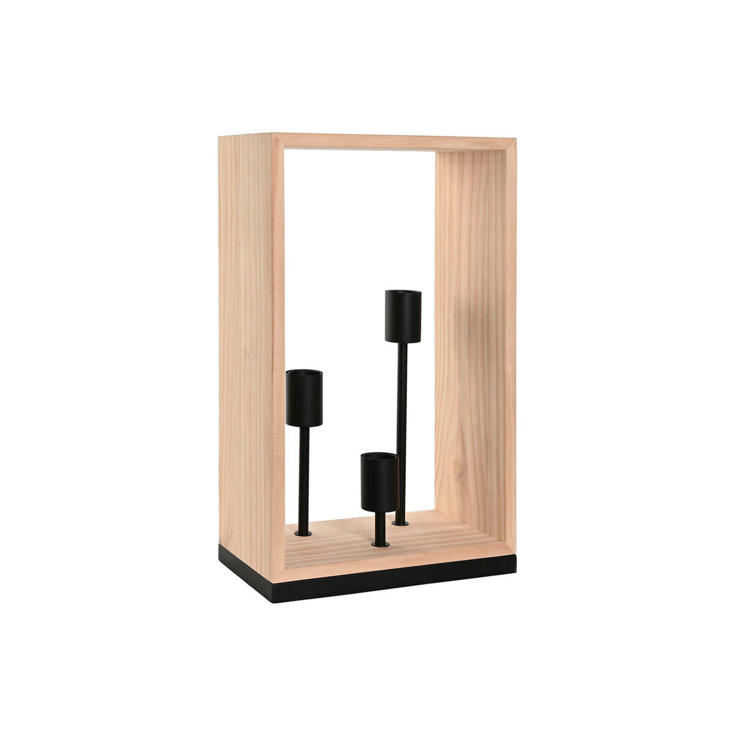 Bureaulamp Home ESPRIT Bruin Zwart Natuurlijk Hout Ijzer Pijnboom 50 W 220 V 30 x 16 x 50 cm