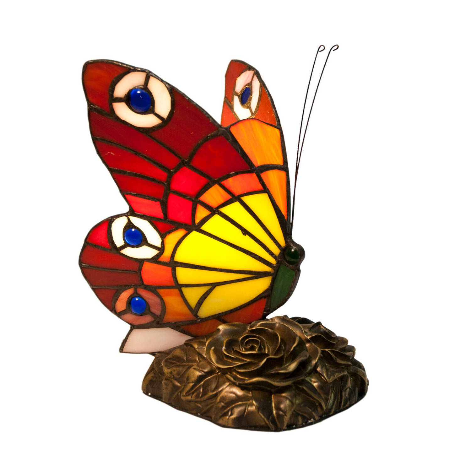 Bureaulamp Viro Mariposa Glas 23 x 28 x 23 cm Vlinder