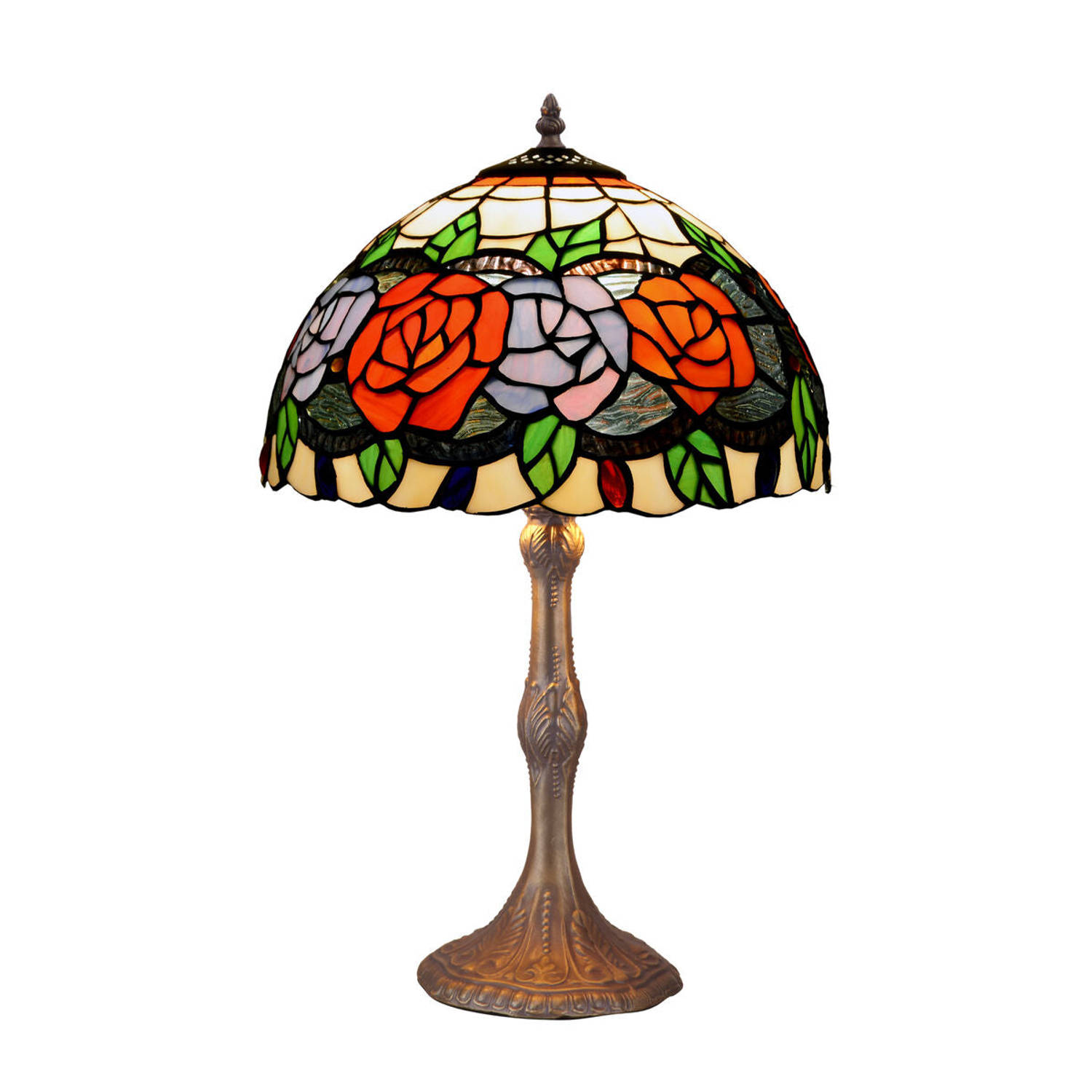 Bureaulamp Viro Rosy Multicolour Zink 60 W 30 x 50 x 30 cm