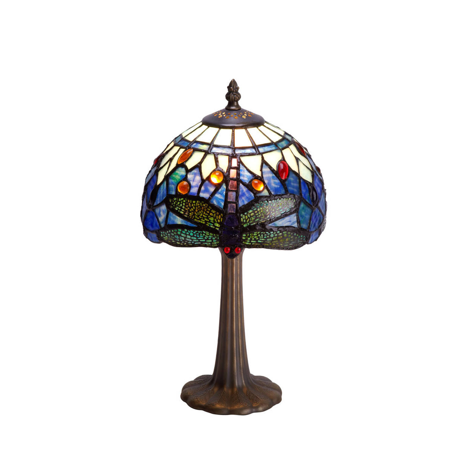 Bureaulamp Viro Belle Epoque Blauw Blå Zink 60 W 20 x 37 x 20 cm