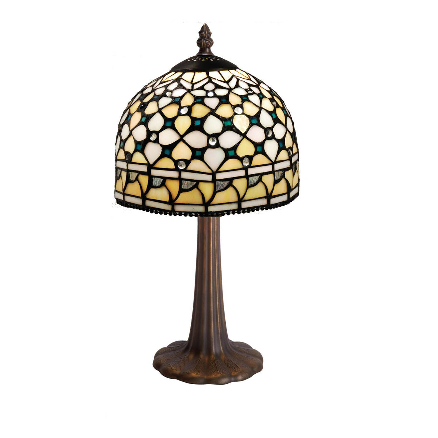 Bureaulamp Viro Queen Wit Zink 60 W 20 x 37 x 20 cm