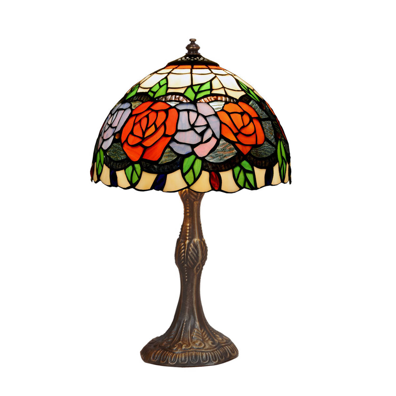 Bureaulamp Viro Rosy Multicolour Zink 60 W 20 x 37 x 20 cm