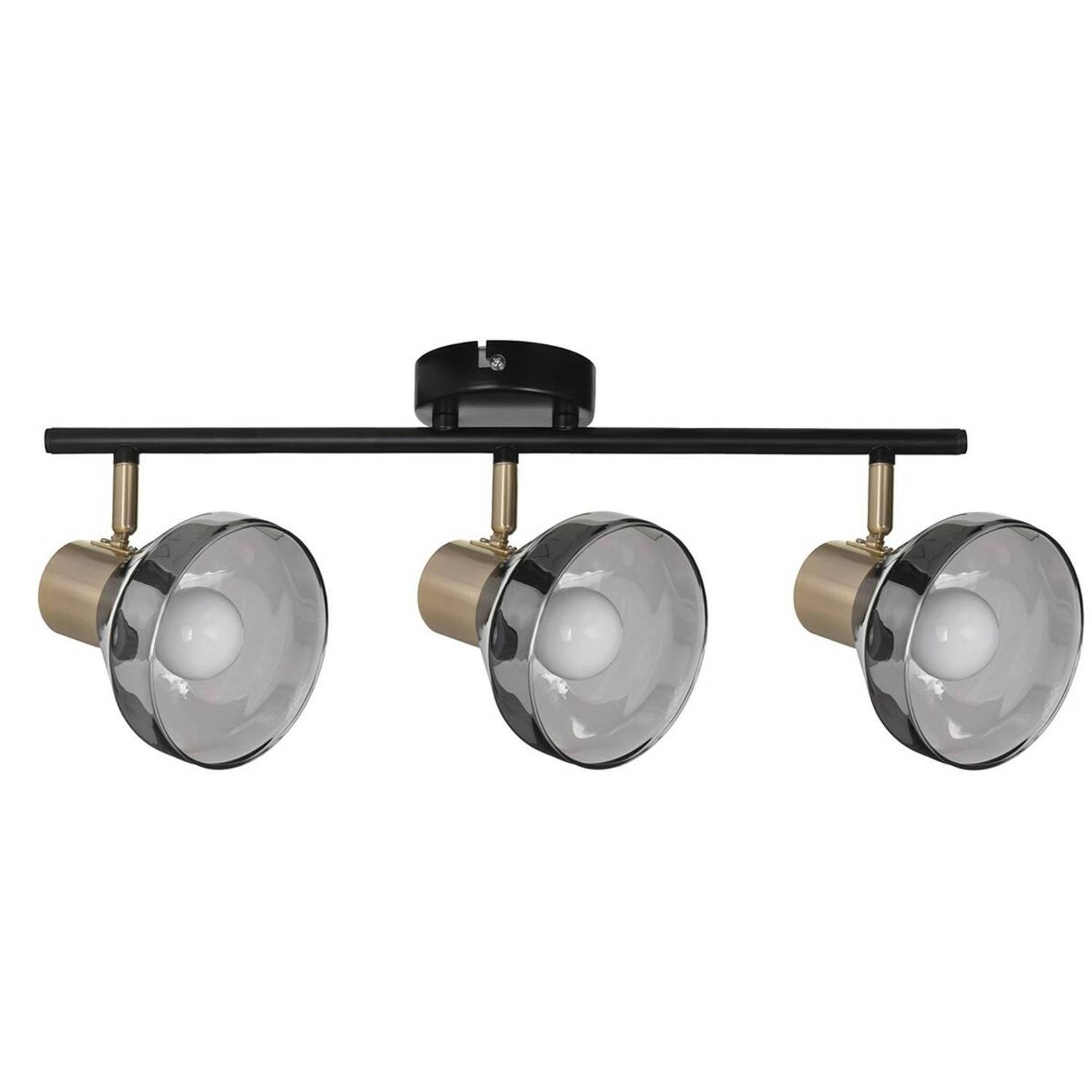 Plafondlamp Activejet AJE-LISA 3P Zwart Gouden Metaal 40 W