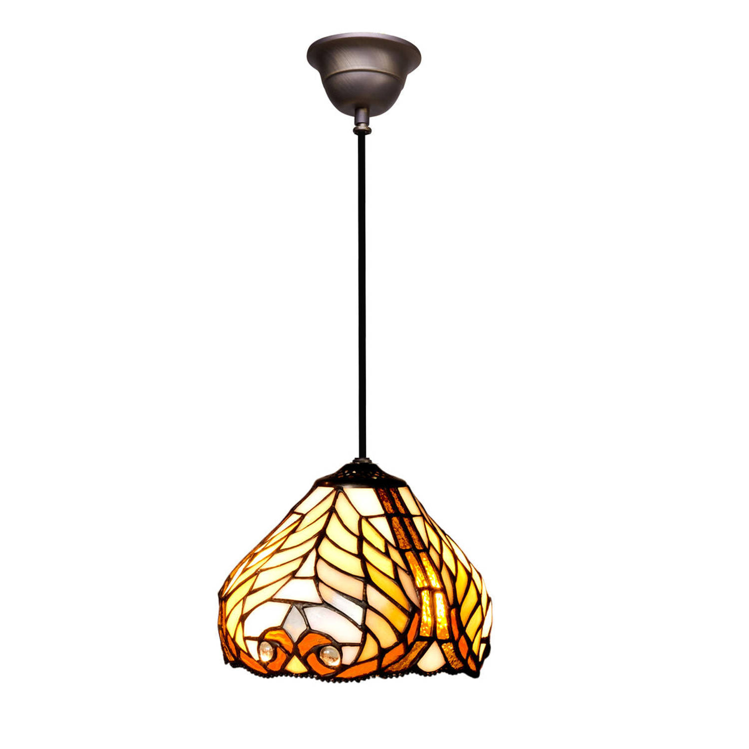 Plafondlamp Viro Dalí Amber Ijzer 60 W 20 x 125 x 20 cm