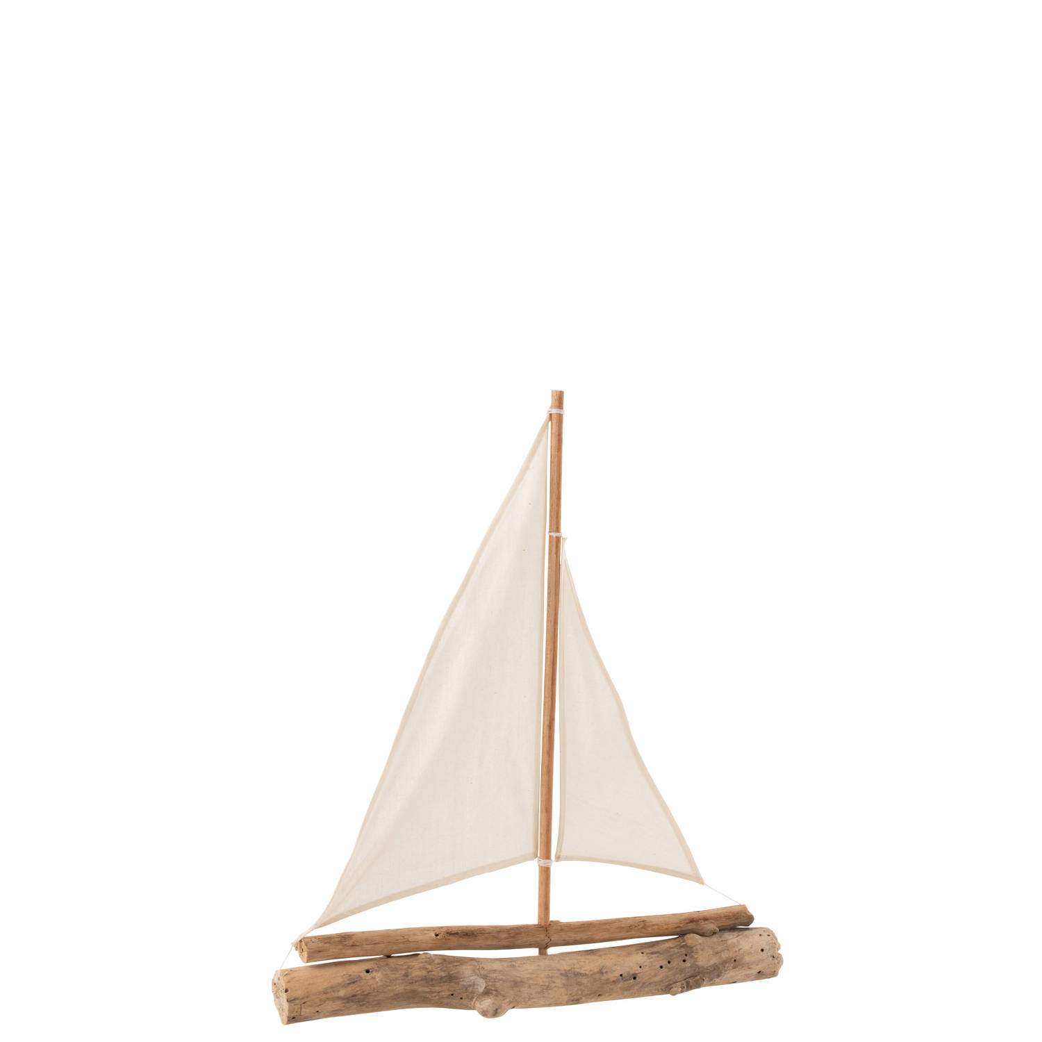 J-line - Zeilboot Drijfhout Naturel Medium - 51x8x60cm