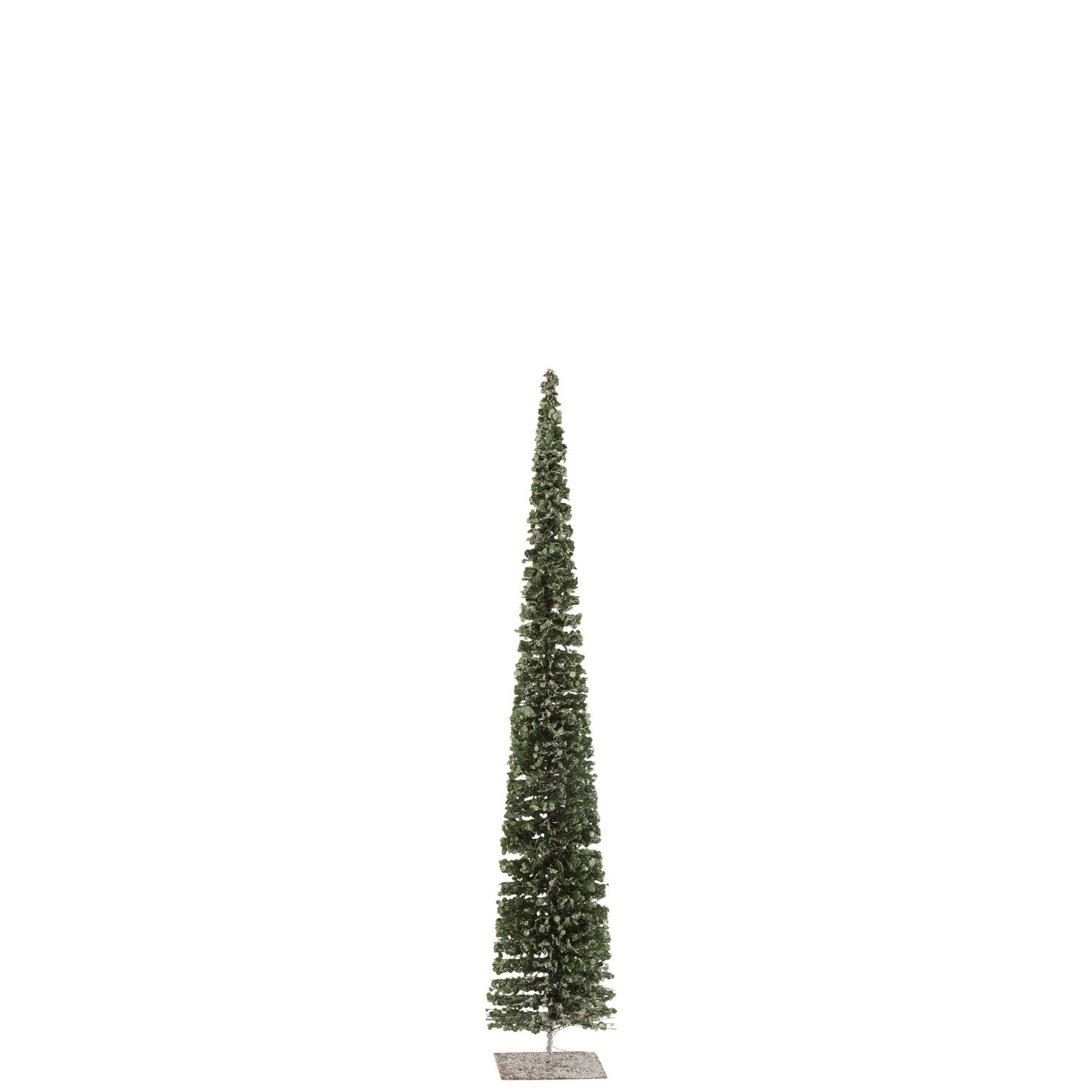 J-line - Boom Deco Sneeuw Plastiek Groen Large - 12x12x79cm