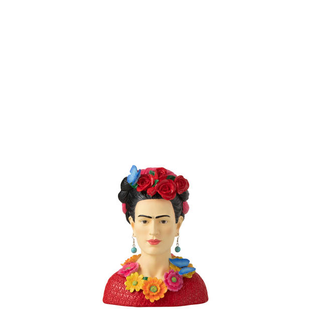 J-line - Buste Frida Kahlo Polyresine Small - 17x10.5x22cm