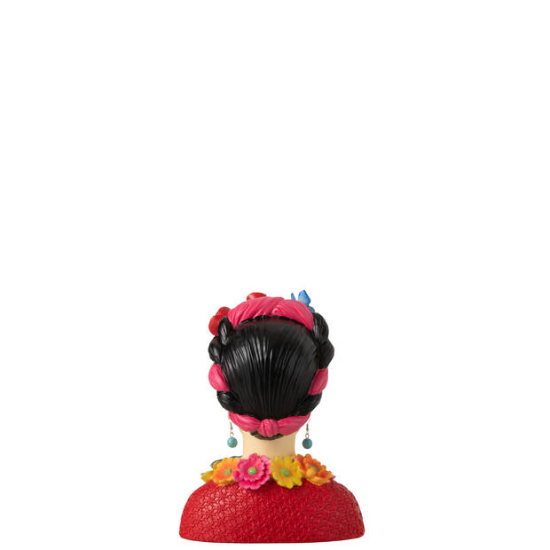 J-line - Buste Frida Kahlo Polyresine Small - 17x10.5x22cm