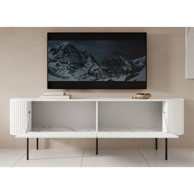 Meubella TV-Meubel Reborn - Wit - 180 cm