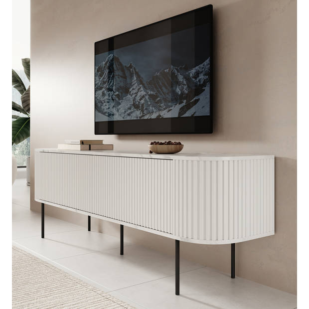 Meubella TV-Meubel Reborn - Wit - 180 cm