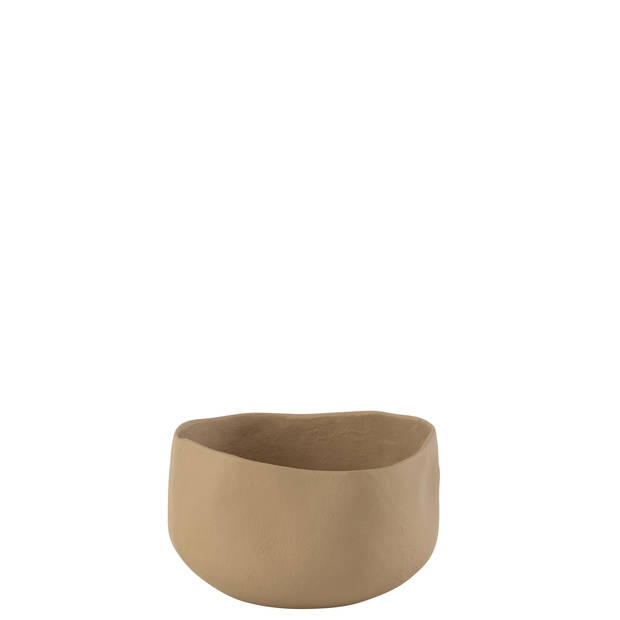 J-line - Schaal Goa Aluminium Beige - 24x24x14cm