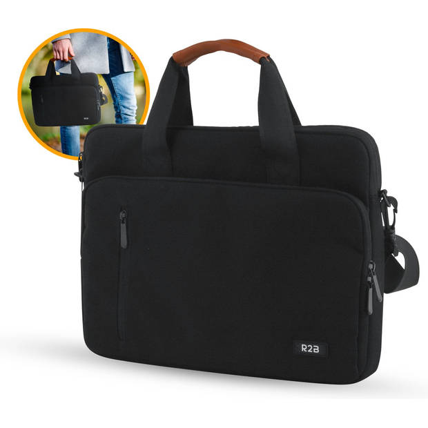 R2B Laptoptas 14 inch geschikt voor Laptops en Tablets - Laptoptas Dames & Heren - Laptophoes 14 inch - Laptoptassen