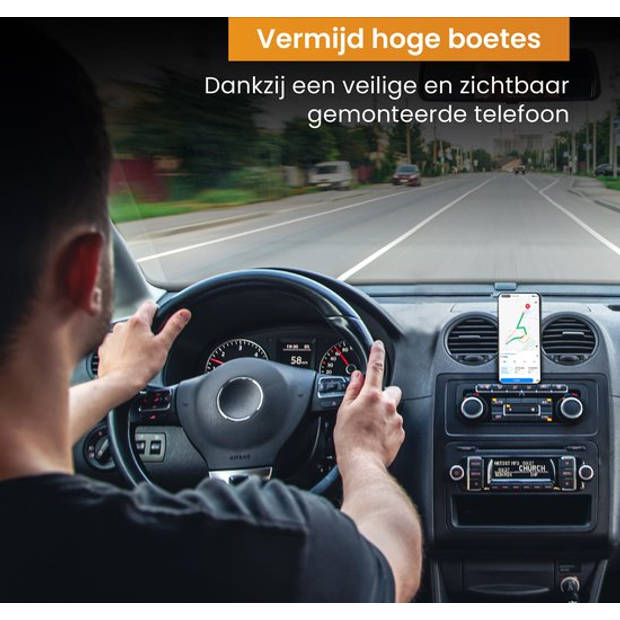 R2B Telefoonhouders Auto Magnetisch met 360 Graden rotatie - Voor Dashboard/Console - Gsm Houder Auto