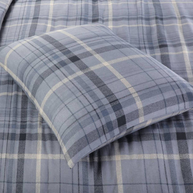 Day Dream Flanel Dekbedovertrek Solden - Tweepersoons - 200x200/220 cm - Blauw