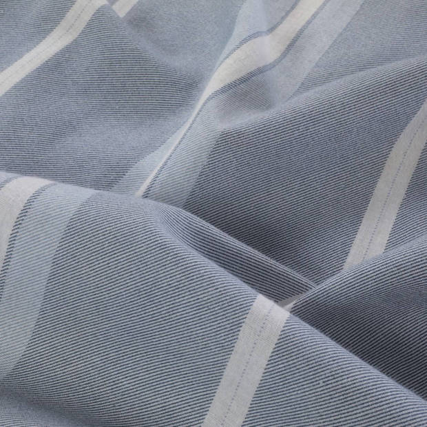 Day Dream Flanel Dekbedovertrek Seefeld - Tweepersoons - 200x200/220 cm - Blauw