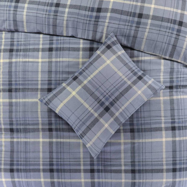 Day Dream Flanel Dekbedovertrek Solden- Eenpersoons - 140x200/220 cm - Blauw