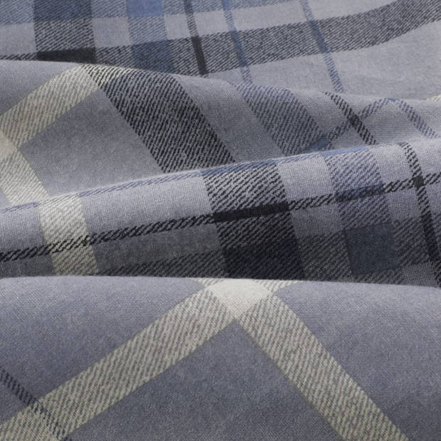 Day Dream Flanel Dekbedovertrek Solden- Eenpersoons - 140x200/220 cm - Blauw