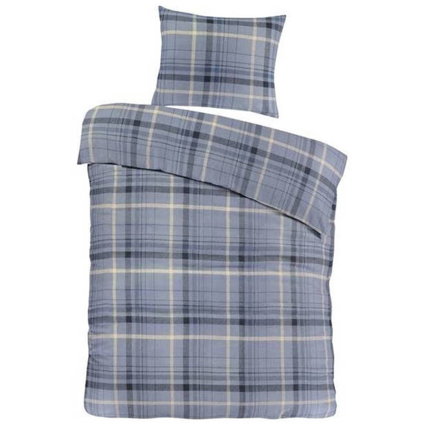 Day Dream Flanel Dekbedovertrek Solden- Eenpersoons - 140x200/220 cm - Blauw