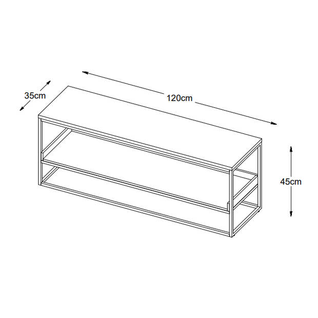 Jonah bankje - 120 cm