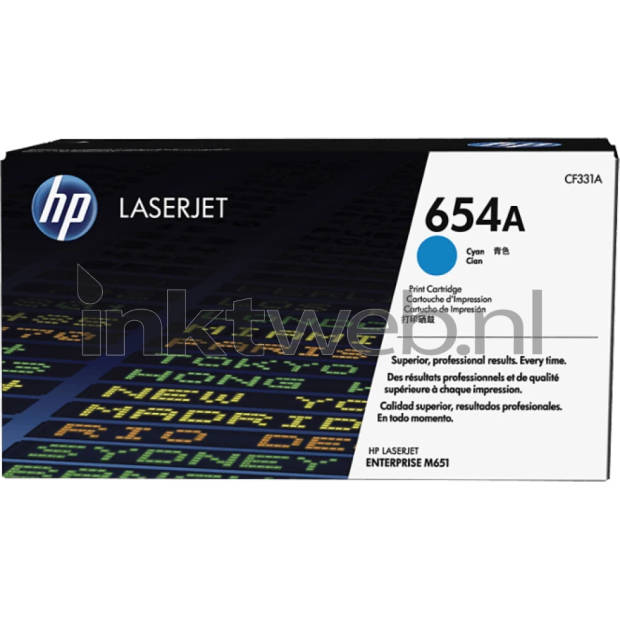 HP 654A cyaan toner