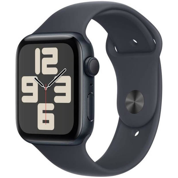 Apple Watch SE GPS - 44 mm - Midnight aluminium kast - Midnight sportband - M/L