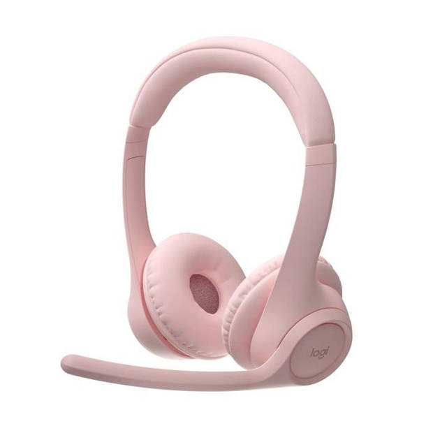 Logitech Zone 300 draadloze Bluetooth pc-headset met ruisonderdrukkende microfoon - roze