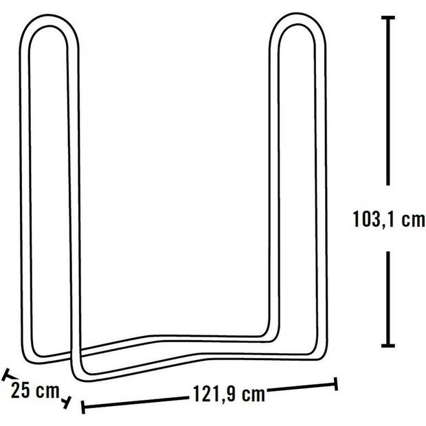 ShelterLogic® SL90449 - HaardHout Houtopslag - 25x122x103 cm