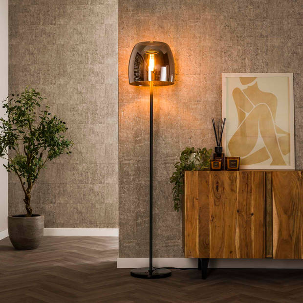 Giga Meubel - Vloerlamp - Smoke Glas - 35x35x170cm - 1-Lichts - Drift