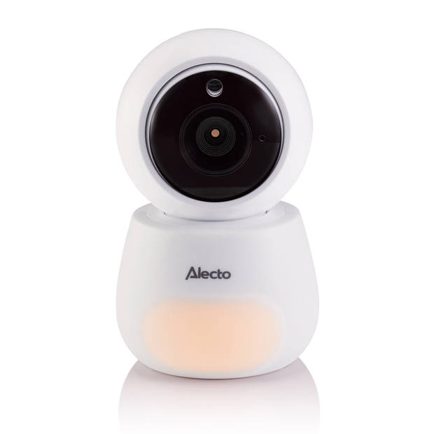 Babyfoon met camera met groot 4,3" kleurenscherm en nachtlampje Alecto Wit