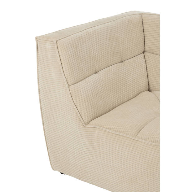 J-line - HoekFauteuil Grid Populierenhout/schuim Beige - 98x98x83cm