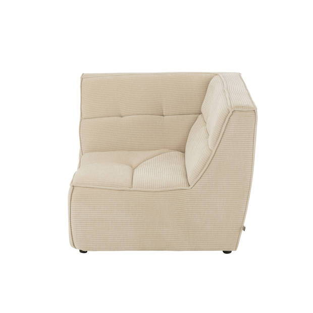 J-line - HoekFauteuil Grid Populierenhout/schuim Beige - 98x98x83cm