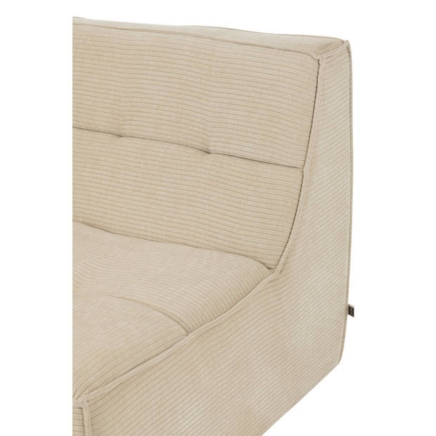 J-line - HoekFauteuil Grid Populierenhout/schuim Beige - 98x98x83cm