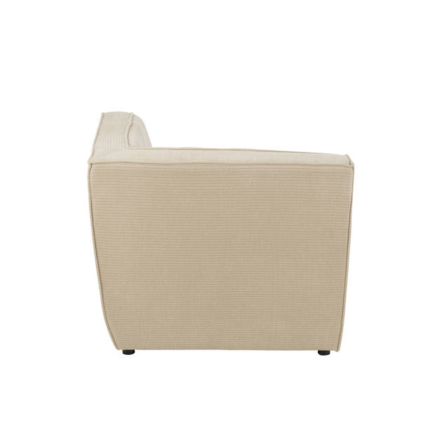 J-line - HoekFauteuil Grid Populierenhout/schuim Beige - 98x98x83cm