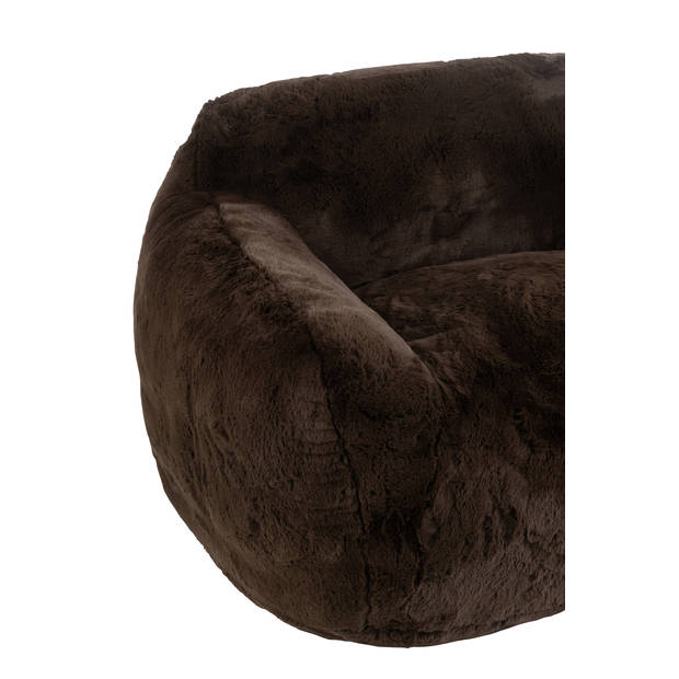 J-line - Fauteuil Cutie Polyester Bruin Large - 152x110x81cm