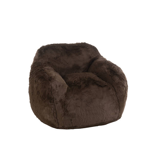 J-line - Fauteuil Cutie Polyester Bruin Small - 99x98x75cm